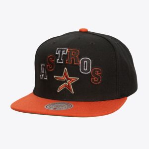 Baseball Cap Mitchell & Ness Black Houston Astros Cooperstown Collection Uprise Snapback Hat Black 1594006