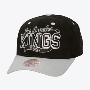 Baseball Cap Mitchell & Ness Black Los Angeles Kings Block Sweep Pro Vintage Adjustable Hat Black 1593913