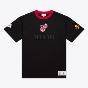 Mitchell & Ness Black Miami Heat Team OG 3.0 Vintage T-Shirt Black 1590390