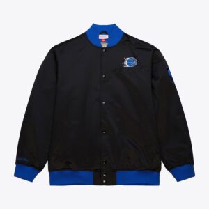 Bomber Jacket Mitchell & Ness Black Orlando Magic Team OG 3.0 Satin Full Snap Jacket Black 1591791