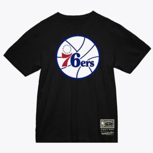 Mitchell & Ness Black Philadelphia 76ers Team Logo T-Shirt Black 1590966