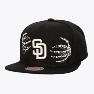 Mitchell & Ness Black San Diego Padres Snapback Hat Black 1593996