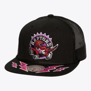 Mitchell & Ness Black Toronto Raptors Hardwood Classics Recharge Trucker Snapback Hat Black 1592912