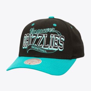 Mitchell & Ness Black Vancouver Grizzlies Block Sweep Pro Adjustable Hat Black 1592567