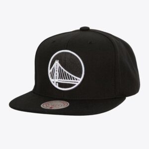 Mitchell & Ness Black White Golden State Warriors Evergreen OG Snapback Hat Burgundy 1592334