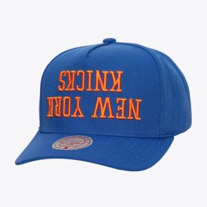 Mitchell & Ness Blue New York Knicks Upside Pro Snapback Hat Blue 1592499