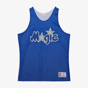 Mitchell & Ness Blue Orlando Magic Vintage Logo Mesh Practice Tank Top Blue 1591490