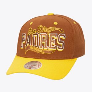 Mitchell & Ness Brown San Diego Padres Block Sweep Pro Adjustable Hat Brown 1593903