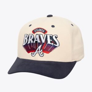 Mitchell & Ness Cream Atlanta Braves Horizon Pro Crown Snapback Hat Cream 1593809