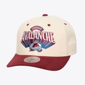 Mitchell & Ness Cream Colorado Avalanche Horizon Pro Crown Snapback Hat Cream 1593793