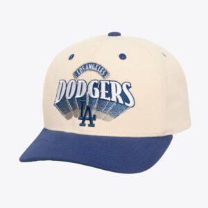 Mitchell & Ness Cream Los Angeles Dodgers Horizon Pro Crown Snapback Hat Cream 1593861