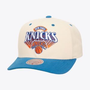 Mitchell & Ness Cream New York Knicks Horizon Pro Crown Snapback Hat Cream 1592250