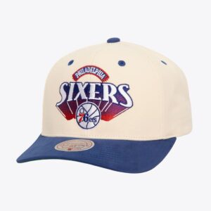 Mitchell & Ness Cream Philadelphia 76ers Hardwood Classics Horizon Pro Crown Snapback Hat Cream 1592232