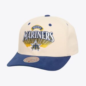 Mitchell & Ness Cream Seattle Mariners Cooperstown Collection Horizon Pro Crown Snapback Hat Cream 1593841