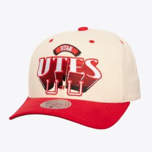 Mitchell & Ness Cream Utah Utes Horizon Pro Snapback Hat Cream 1593873