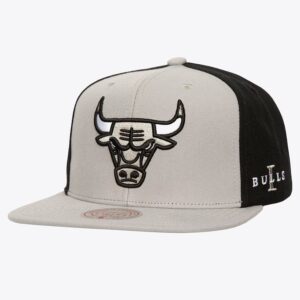 Mitchell & Ness Gray Black Chicago Bulls Core I Snapback Hat Grey 1593083