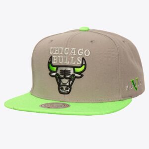 Mitchell & Ness Gray Chicago Bulls Core V Snapback Hat Grey 1593077