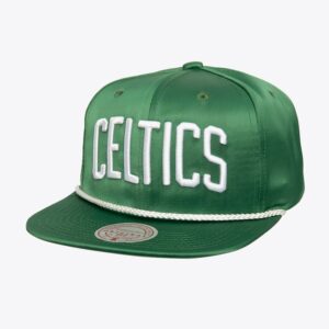 Mitchell & Ness Green Boston Celtics Satin Dreams OG Snapback Hat Black 1593421