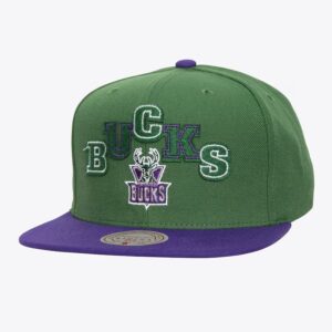 Mitchell & Ness Green Milwaukee Bucks Hardwood Classics Uprise Snapback Hat Green 1592519