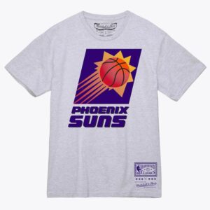 Mitchell & Ness Heather Gray Phoenix Suns Team Logo T-Shirt Grey 1590993