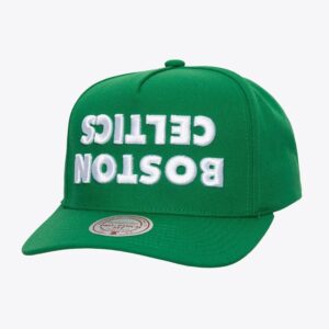 Mitchell & Ness Kelly Green Boston Celtics Upside Pro Snapback Hat Green 1592495