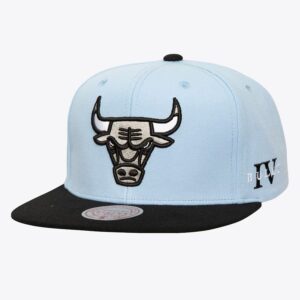 Mitchell & Ness Light Blue Chicago Bulls Core IV Snapback Hat Black 1593069