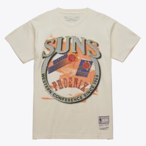 Mitchell & Ness Natural Phoenix Suns Hardwood Classics Crown Jewels T-Shirt Beige 1591210