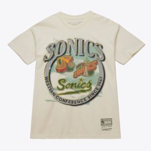 Mitchell & Ness Natural Seattle Supersonics Hardwood Classics Crown Jewels T-Shirt Black 1591241