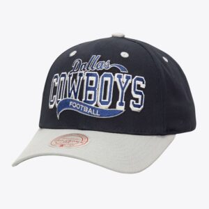 Mitchell & Ness Navy Dallas Cowboys Block Sweep Pro Adjustable Hat Dark blue 1593878