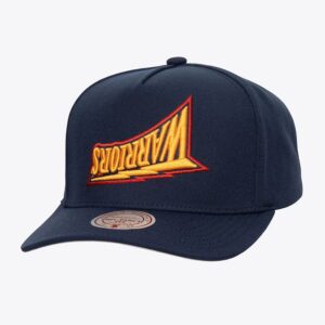 Mitchell & Ness Navy Golden State Warriors Hardwood Classics Upside Pro Snapback Hat Black 1592311