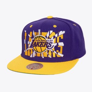 Mitchell & Ness Purple Los Angeles Lakers Shattered OG Snapback Hat Violet 1593100