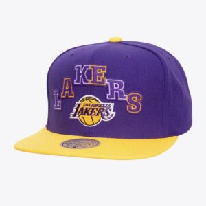 Mitchell & Ness Purple Los Angeles Lakers Uprise Snapback Hat Violet 1592529