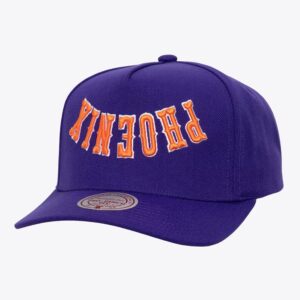 Mitchell & Ness Purple Phoenix Suns Hardwood Classics Upside Pro Snapback Hat Black 1592295