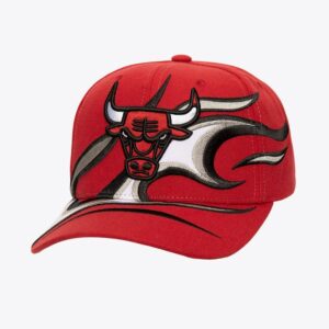 Mitchell & Ness Red Chicago Bulls Turn and Burn Pro Snapback Hat Black 1593426