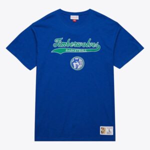 Mitchell & Ness Royal Minnesota Timberwolves Vintage Logo Legendary Slub T-Shirt Blue 1590798