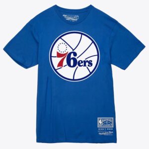 Mitchell & Ness Royal Philadelphia 76ers Team Logo T-Shirt Blue 1590975