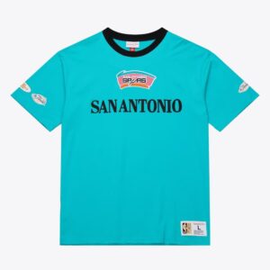 Mitchell & Ness Turquoise San Antonio Spurs Team OG 3.0 Vintage T-Shirt Turquoise 1590237