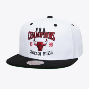 Mitchell & Ness White Chicago Bulls Champ Series Snapback Hat White 1593089