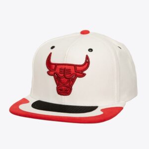 Mitchell & Ness White Chicago Bulls Day 4 Snapback Hat Black 1593435