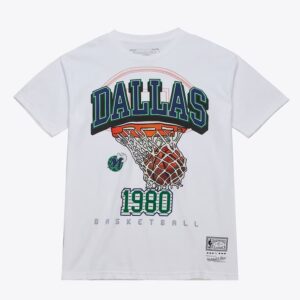 Mitchell & Ness White Dallas Mavericks Sswagger Graphic T-Shirt White 1591011