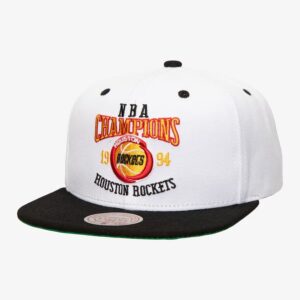 Mitchell & Ness White Houston Rockets Hardwood Classics Champ Series Snapback Hat Black 1593114