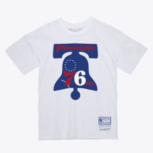 Mitchell & Ness White Philadelphia 76ers Logo T-Shirt White 1590957