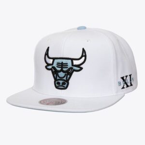 Mitchell & Ness White Chicago Bulls Core XI Snapback Hat White 1593038